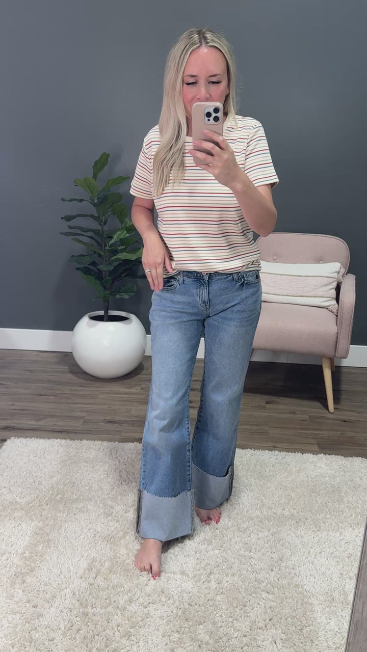 KanCan Mine To Lose Non Distressed Wide Flare Jeans KanCan