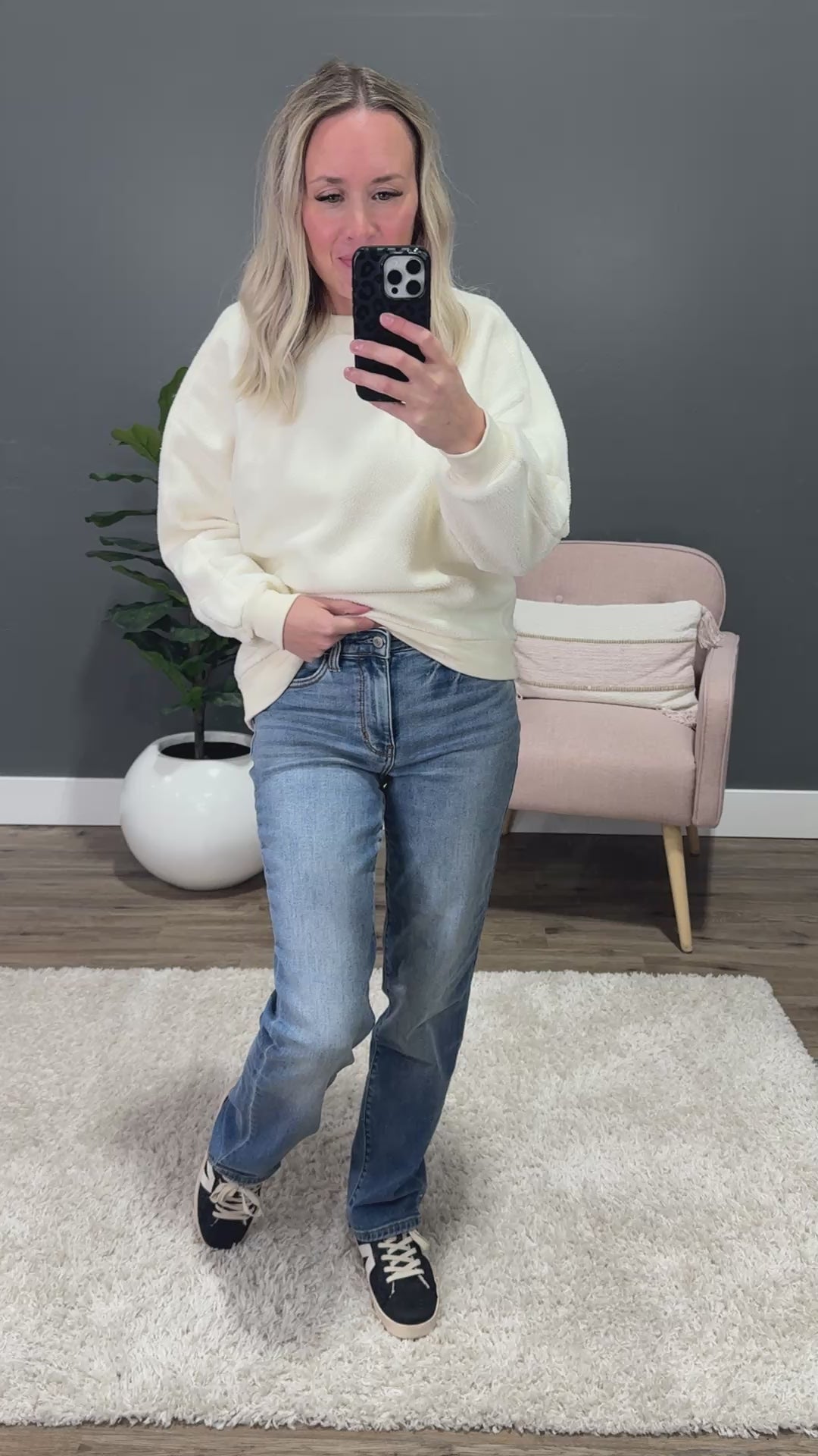 Judy Blue Bridget Thermal Straight Jeans Judy Blue