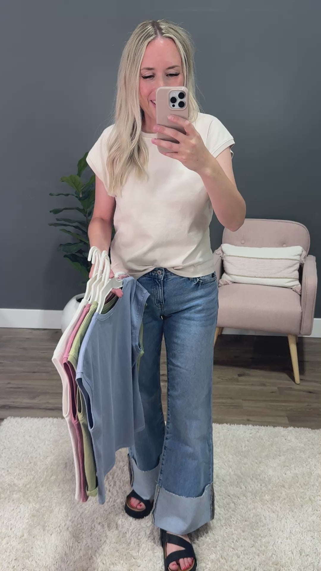 Rose Cap Sleeve Top - Off White SALE Be Cool