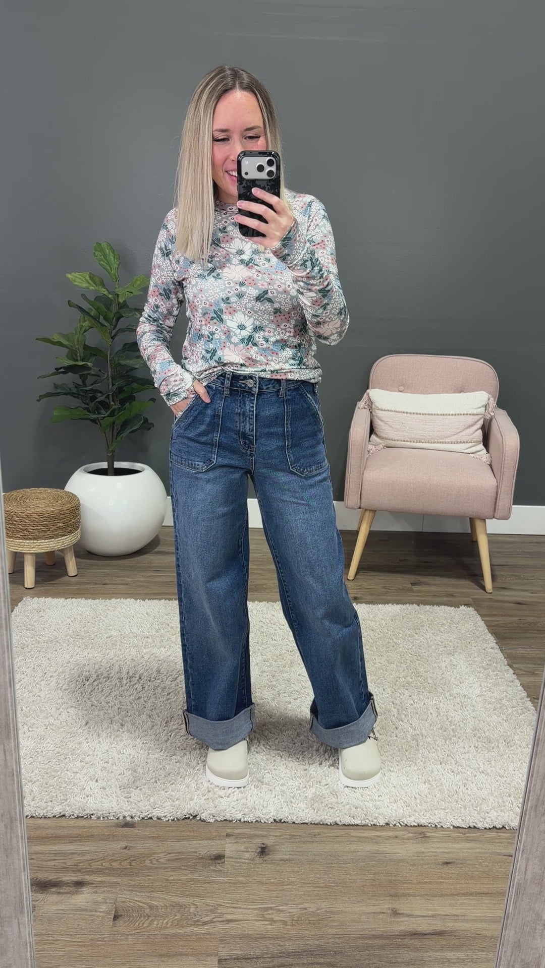 KanCan Elsie 90's Wide Leg Trouser Jeans SALE KanCan