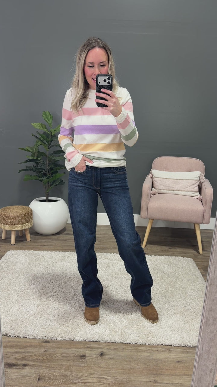 NEW! Judy Blue Begin Again Non Distressed Straight Jeans - Short, Regular and Long Judy Blue