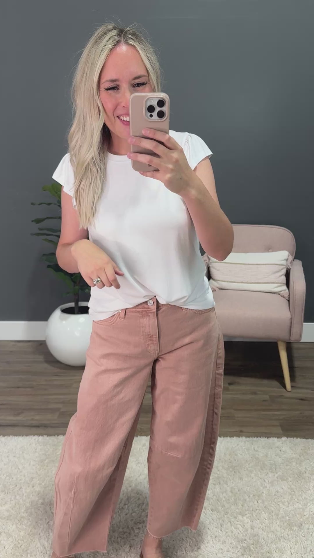 Demi Flutter Sleeve Top - White FINAL SALE Staccato