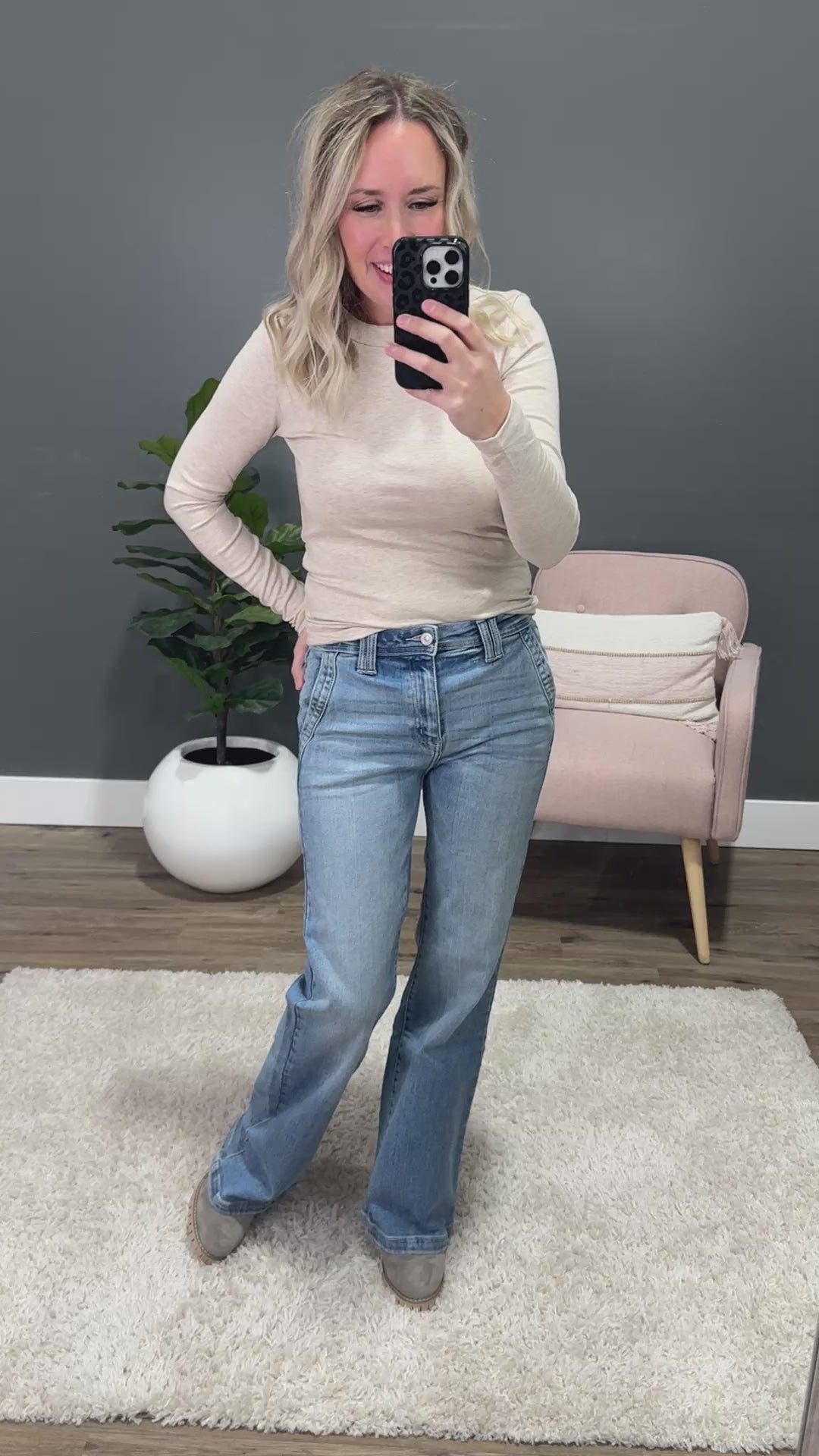 KanCan Just What I Need Wide Leg Flare Jeans KanCan