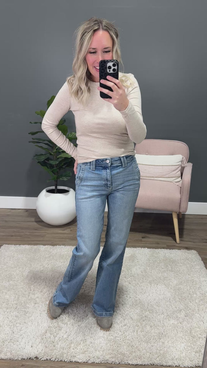 KanCan Just What I Need Wide Leg Flare Jeans KanCan