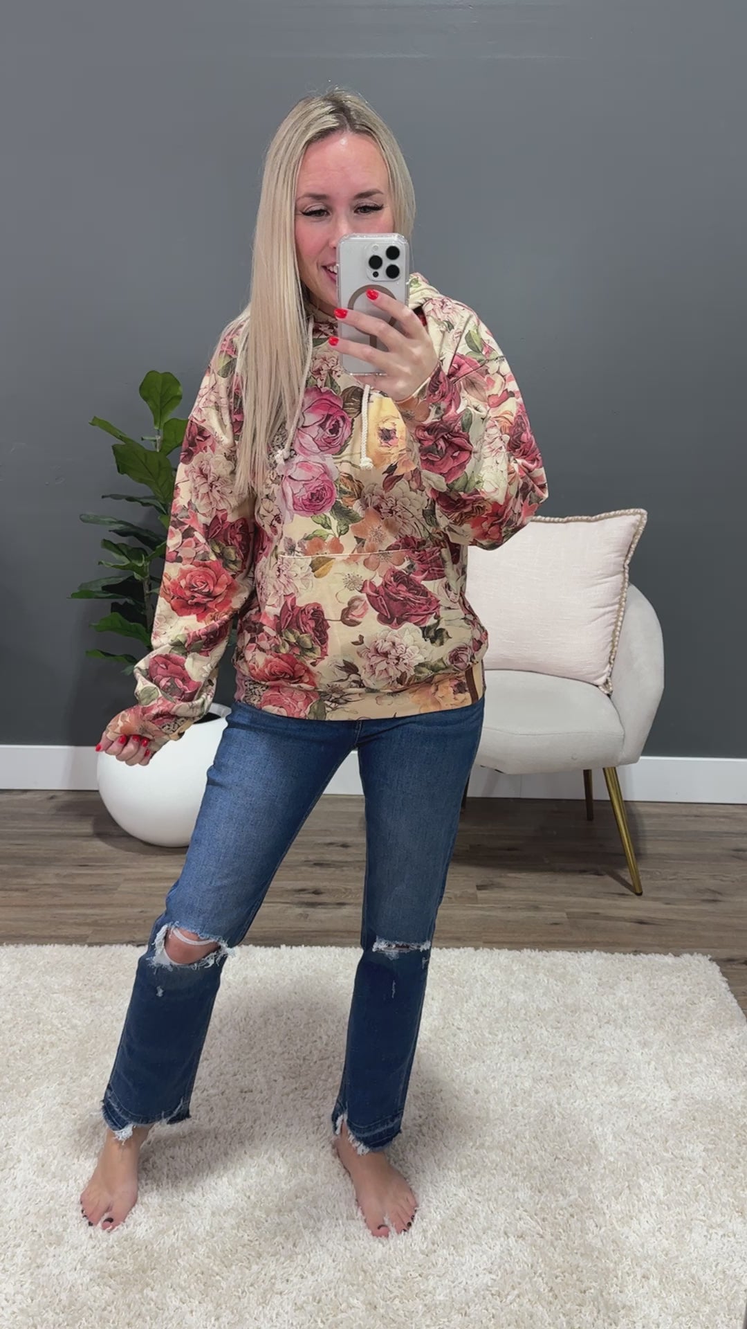 Ampersand Ave Roses are Red University Hoodie FINAL SALE Ampersand Ave