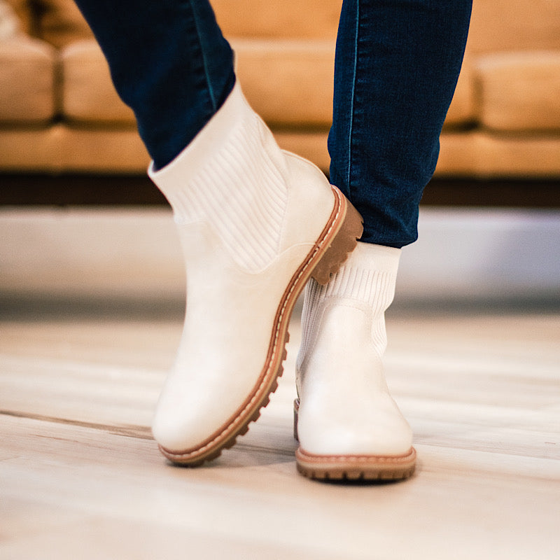 Corkys Cabin Fever Bootie - Cream  Corkys Footwear   